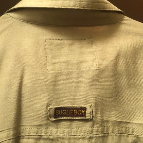 Bugleboy Army Green Short Sleeved Shirt Size Med - Picture 6 of 6
